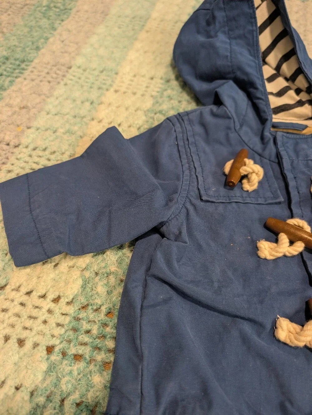 Bany Gap Paddington Bear Baby Hooded Toggle Jacket - Size 0-6 Months